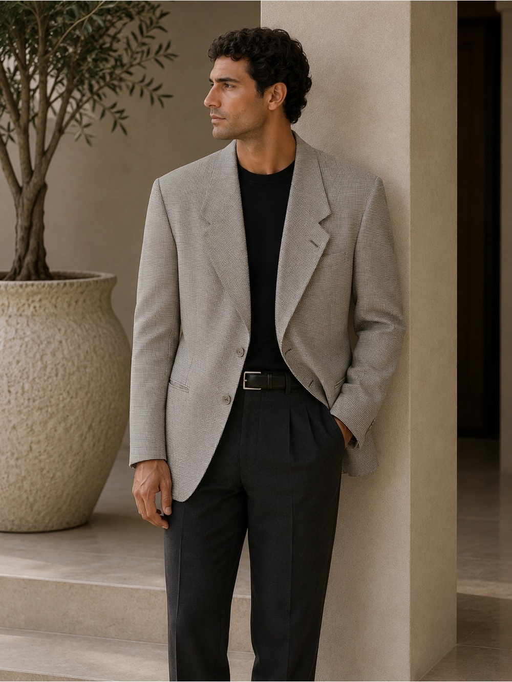 Men's Pierre Balmain Silk Blazer